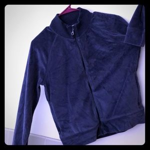 Blue velour Gap jacket